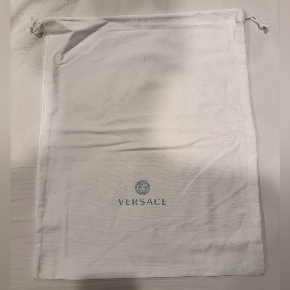 Versace White and Gray Dust Bag
